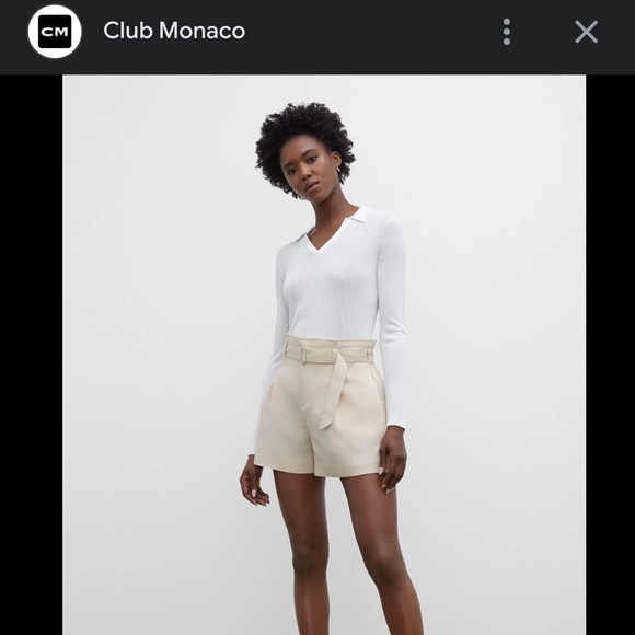 Club Monaco linen blend shorts - Picture 2 of 2
